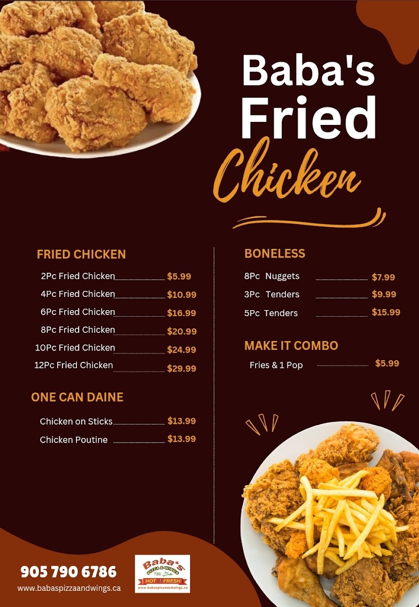 Menu Baba's Pizza & Wings-1