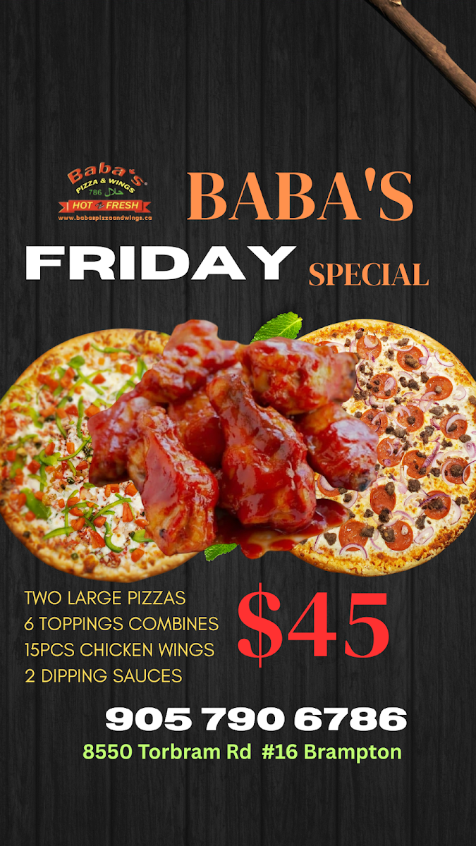 Menu Baba's Pizza & Wings-5